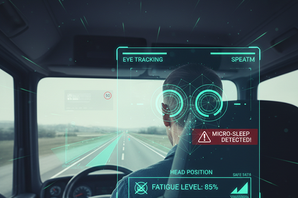 AIによる顔認識と検知のグラフィック