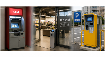 金融・決済分野のイメージ（ATM・無人店舗・駐車場精算機）